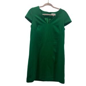 MILLY Emerald Green Sheath Short Sleeve Cocktail Dress Size 4 - Originally $450